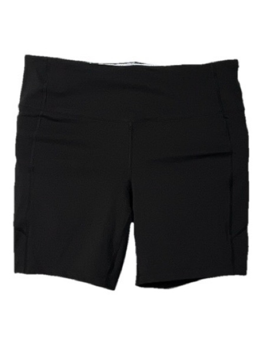 Athletic Black High-Waist Shorts
